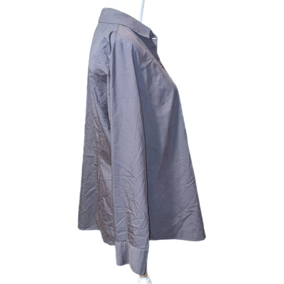 EXPRESS - Ultimate Essential Shirt - Charcoal Button Down Long Sleeve Size XL - Picture 4 of 7